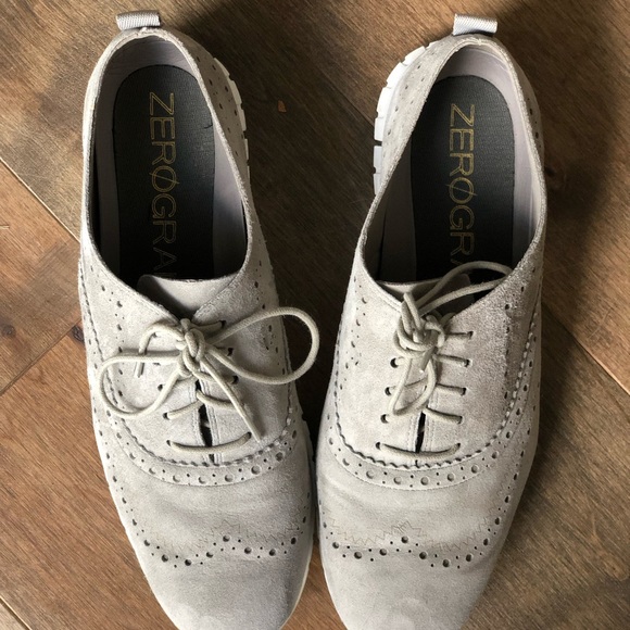 Cole Haan Zero Grand wingtip oxford in Ironstone - Picture 2 of 8